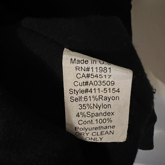 Bailey 44 Navy Black Vegan Leather Peplum Jacket Large - Picture 9 of 10